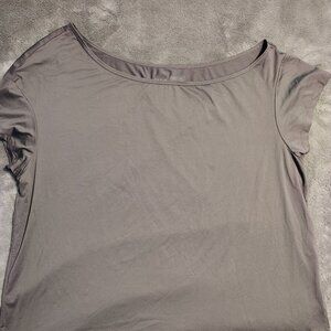 Off Shoulder Workout Top - Torrid Active - Gray - Torrid size 2; 18/20